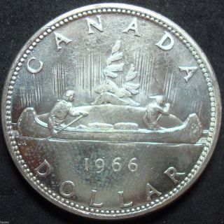 1966 Canada Silver Dollar Coin photo