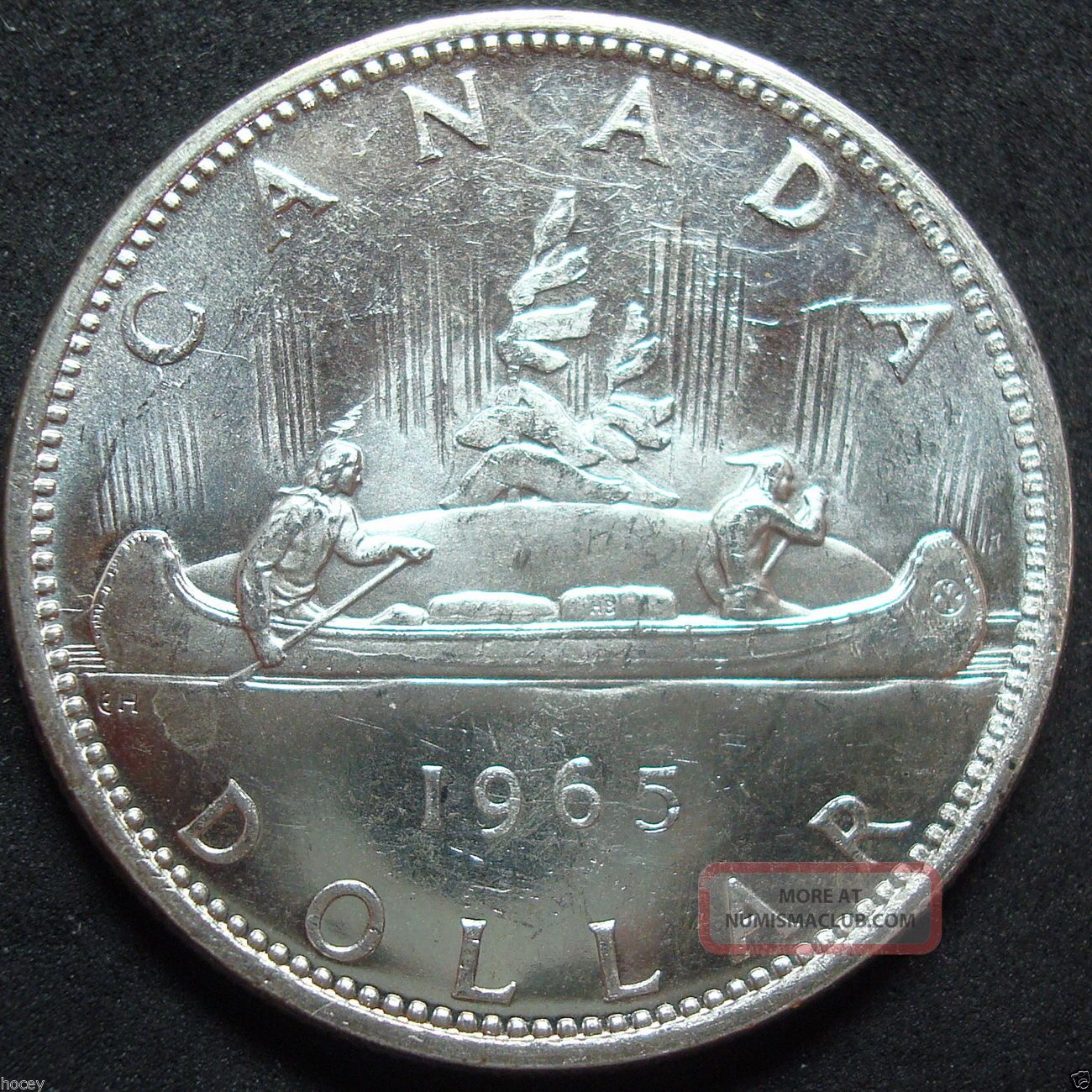 1965 Canada Silver Dollar Coin