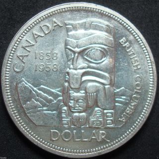 1958 Canada Silver Dollar Coin photo