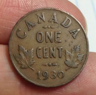 1930 Canada Small Cent - photo