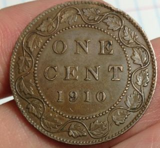 1910 Canada Large Cent - photo