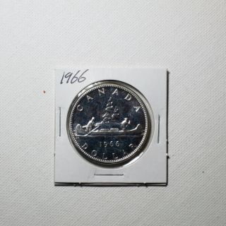 Canadian Silver Dollar Year 1966 photo