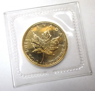 1982 Canada 1/10 Oz.  9999 Gold Maple Leaf (bu) photo
