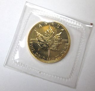 1986 Canada 1/10 Oz.  9999 Gold Maple Leaf (bu) photo