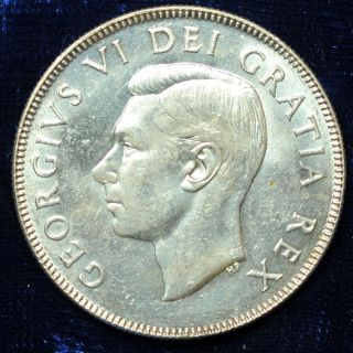 Canada 1949 50 Cent Silver Xf, photo