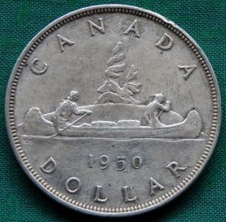 Canadian 1950 King George Vi 80 Silver Dollar photo