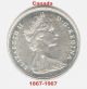 1867 - 1967 Canada Half Dollar - 0.  800 Silver - 0.  3000 Oz.  Confederation Centennial Coins: Canada photo 2