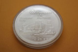 1974 Canadian Silver 10 Dollar Coin - 1976 Montreal Olympics photo