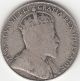 . 925 Silver 1910 Victorian Leaves Edward Vii 50 Cent Piece G - Vg Coins: Canada photo 1