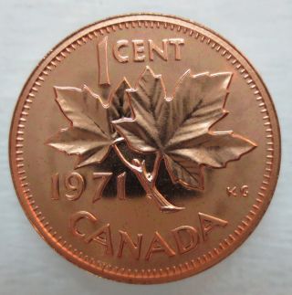 1971 Canada 1 Cent Proof - Like Penny photo
