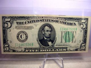 $5 1934 D Federal Reserve Note photo