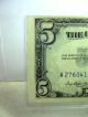 $5 1953 Silver Certificate Note.  Take A Look Small Size Notes photo 1