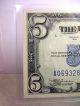 $5 1934 Silver Certificate Note.  Take A Look Small Size Notes photo 3