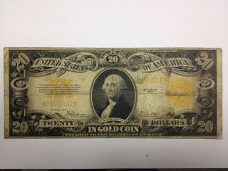 1922 $20 Gold Certificate - Large Size Currency Note - Speelman/white photo
