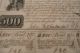Republic Of Texas 1841 $500 Bond S/n 890 David G Burnet Endorsed Paper Money: US photo 3
