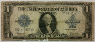 1923 $1.  00 Silver Certificate Large Size Currency Note One Dollar Bill Look photo