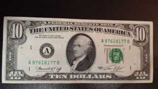 10 Dollar Bill 1974 photo