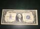 1934 $1 Dollar Bill Silver Certificate In Very Small Size Notes photo 2