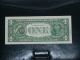 Usa $1 1995.  3rd Print Omitted Printed On Reverse Error Paper Money: US photo 1