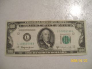 1950 D 100 Dollar Bill photo