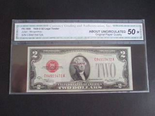 $2 1928 D Certified 50 About Uncirculated C84915472a photo