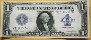 1923 One Dollar Silver Certificate Note Grading Xf 857d Pm7 photo