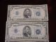 1934a,  1934c 1953 And 1953a $5 Silver Certificates Very Fine Small Size Notes photo 1