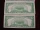 1934a,  1934c 1953 And 1953a $5 Silver Certificates Very Fine Small Size Notes photo 5
