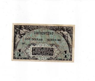1$ Military Payment Certificate photo