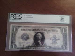 Pcgs Fr.  237 1923 One Dollar Silver Certificate Very Fine 20 photo
