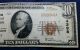 1929 $10 Hackley Union National Bank Of Muskegon Michigan Currency Note Ch 4398 Paper Money: US photo 3