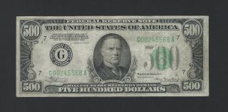 1934a $500 Five Hundred Dollar Bill Note Currency Cash $899 & photo
