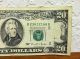 1995 Us $20.  00 Bill York Twenty Dollar Note Circulated B23632166b Small Size Notes photo 2