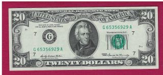 1969 $20 Federal Reserve Note photo