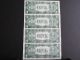 1935 D $1 Silver Certificate Narrow 4 Consecutive Ch Unc Small Size Notes photo 1