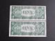 1935 D $1 Silver Certificate Narrow 4 Consecutive Ch Unc Small Size Notes photo 5