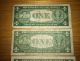 Four $1 One Dollar Silver Certificates Circulated/worn (1) 1935d,  (3) 1957 Small Size Notes photo 8