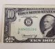 $10.  Dollar 1974 Offset Error Note Crisp Uncirculated B/g Paper Money: US photo 1