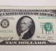 $10.  Dollar 1974 Offset Error Note Crisp Uncirculated B/g Paper Money: US photo 2