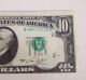 $10.  Dollar 1974 Offset Error Note Crisp Uncirculated B/g Paper Money: US photo 3