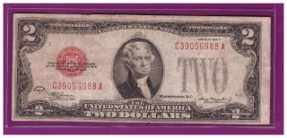 1928d $2 Dollar Bill Old Us Note Legal Tender Paper Money Currency Red Seal Lx38 photo
