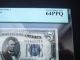 $5 1934 D Silver Certificate Choice Unc Bu Note Pcg 64 Ppq Wide 1 Small Size Notes photo 2