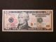 $10 Us Dollar Bank Note Combo Near Solid - Bookend - Radar Ml627777 - - A Small Size Notes photo 5
