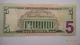 2009 Circulated 5 Dollar Frn Star Note Small Size Notes photo 1