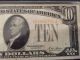 Series 1928 $10 Gold Certificate Note Fine/vf Fr 2400 Small Size Notes photo 1