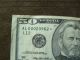 1996 $50 Dollar Bill,  Error Note,  Fifty Old U S Money Currency Low Serial Star Small Size Notes photo 2