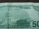 1996 $50 Dollar Bill,  Error Note,  Fifty Old U S Money Currency Low Serial Star Small Size Notes photo 4