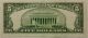 1953 - A $5.  00 Silver Certificate Blue Seal Note Five Dollar Bill Look Small Size Notes photo 1