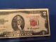 1953a Two Dollar ($2) Bill - Red Seal,  Dc Note - A53503138a Small Size Notes photo 2