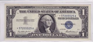 1957 $1 Silver Certificate Star Note photo